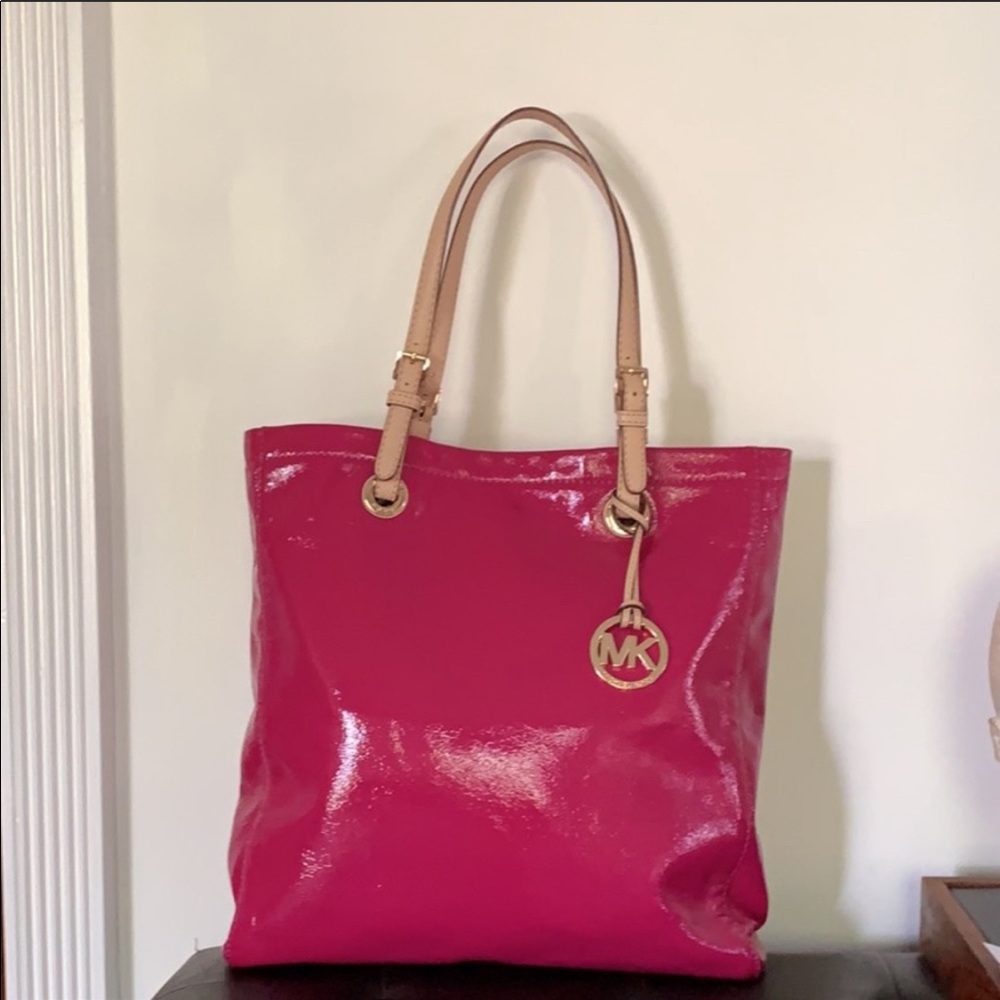 Michael Kors tote- bright pink NWOT!